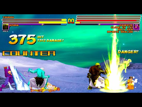 Electrified Ice! Azuma & Toudou vs Team Hawkeye [IKEMEN GO/Mugen]