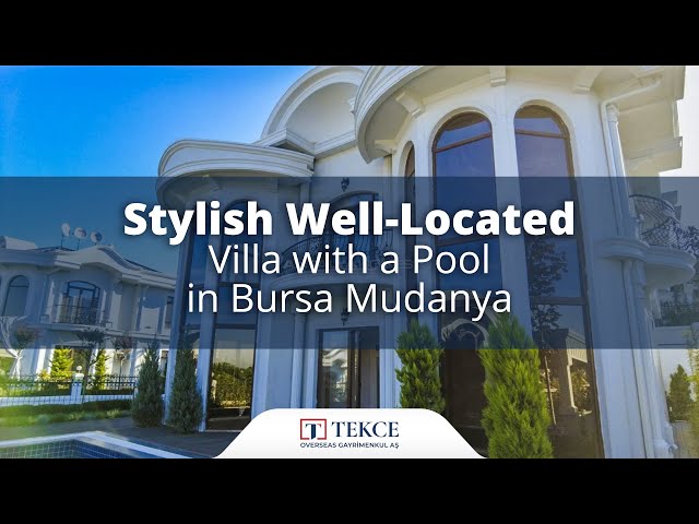 Stylish Well-Located Villa with a Pool in Bursa Mudanya