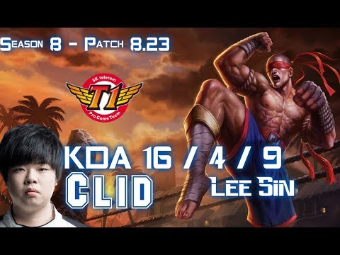 SKT T1 Clid LEE SIN vs KHA'ZIX Jungle - Patch 8.23 KR Ranked
