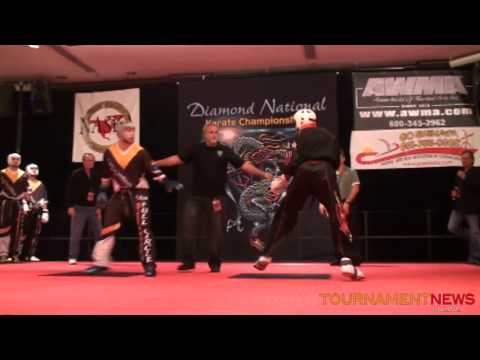 Team Full Circle Black vs USA All Stars Round 1 Men's Team Fighting at Diamond Nationals 2011