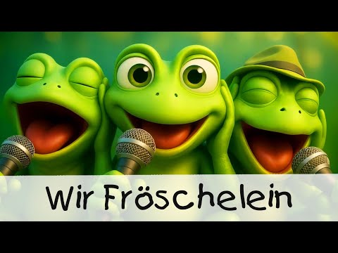 Wir Fröschelein || KINDERLIEDER 3D