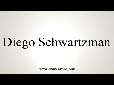 How To Pronounce Diego Schwartzman