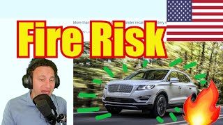 Lincoln MKC Recalled for Fire Risk