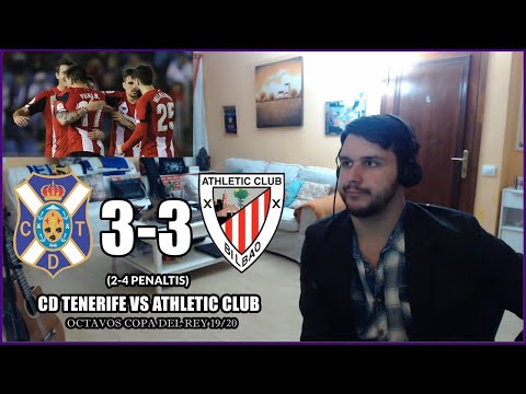 TENERIFE 3-3 ATHLETIC CLUB (2-4 PENALTIS) REACCION | COPA DEL REY 2020 OCTAVOS DE FINAL