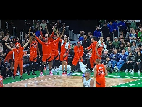 #Raptors bench makes an entertaining comeback against the Celtics that exemplifies TOR team culture!