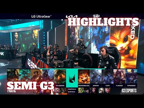 FNC vs G2 - Game 3 Highlights | Semi Finals LEC 2022 Spring Playoffs | Fnatic vs G2 Esports G3