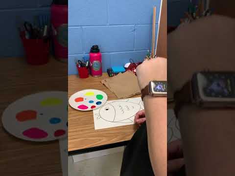 Part of a video titled Using Liquid Tempera Paint - YouTube