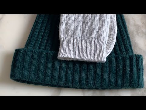 Italienischer Maschenanschlag für 1x1 und 2x2 Rippenmuster