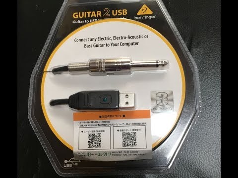 Пример использования аудиоинтерфейса Behringer Guitar 2 USB
