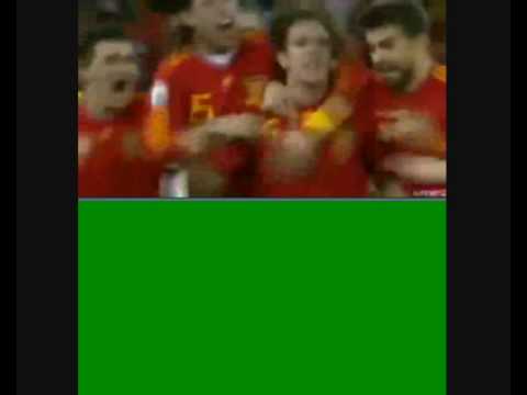 Gol de Puyol a Alemania (Varios narradores)