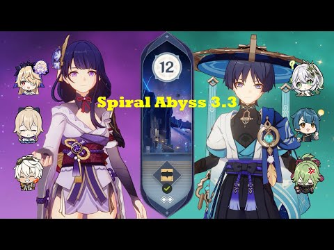 Raiden Sunfire Overloaded & Wanderer Hyperbloom | Spiral Abyss 3.3 Floor 12 (9*) | Genshin Impact