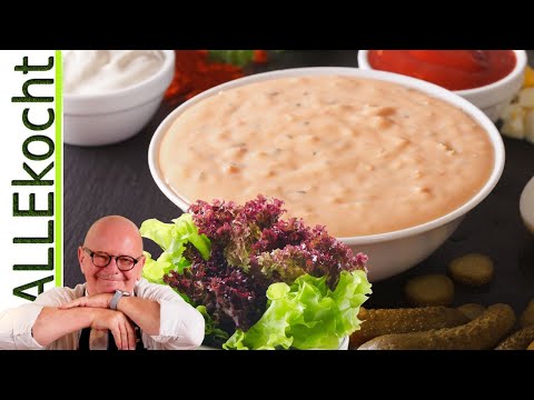 Dressing für Salat selber machen - French u. American ohne Ei - Rezept