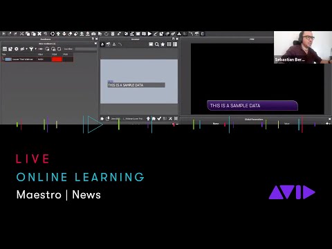 Avid Online Learning — Maestro | News: Building single execution logic graphics