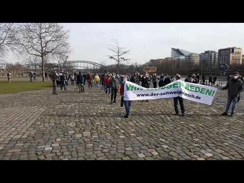 Schweigemarsch Frankfurt vom  20.02.2021