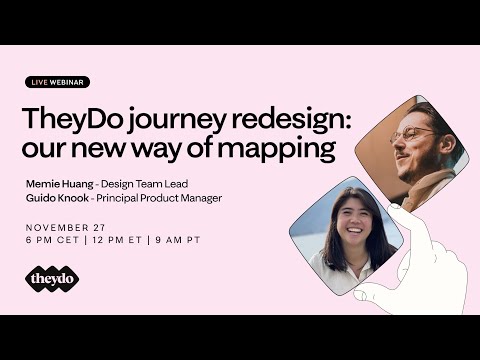 TheyDo journey redesign: our new way of mapping with Memie Huang and Guido Knook | Full webinar