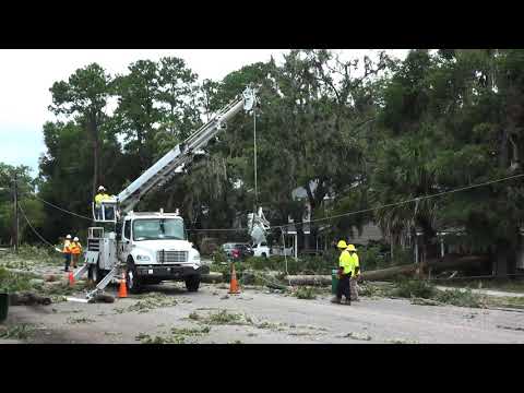 7-8-2021 Port Royal, SC - Daylight tornado damage - Trees twisted - Houses crushed