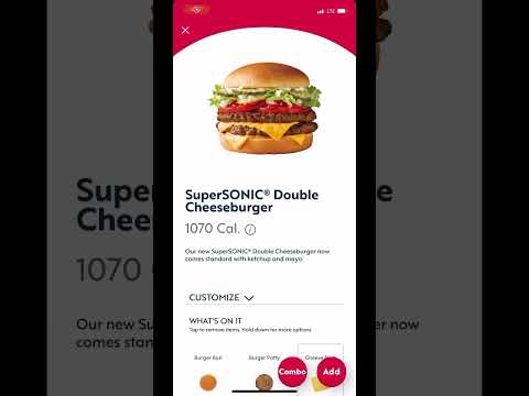 How Many Calories Protein In A Sonic Cheeseburger & Double Cheeseburger? #cheeseburger #food #shorts