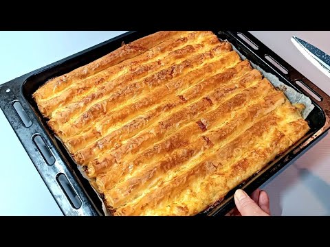 Crispy cheese pie with filo pastry | Quick and easy to make