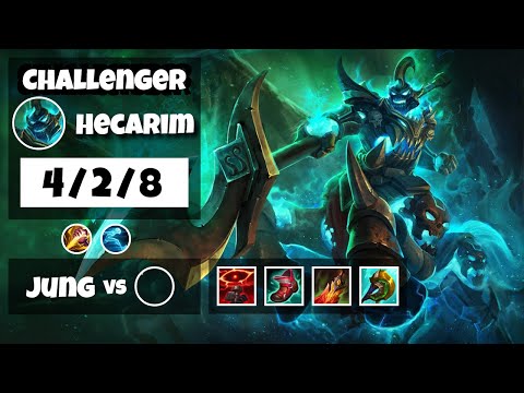 Hecarim vs Lee Sin KOREAN Challenger JUNGLE (4/2/8) - v11.12