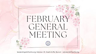 NHS 2025-2026 | February General Meeting