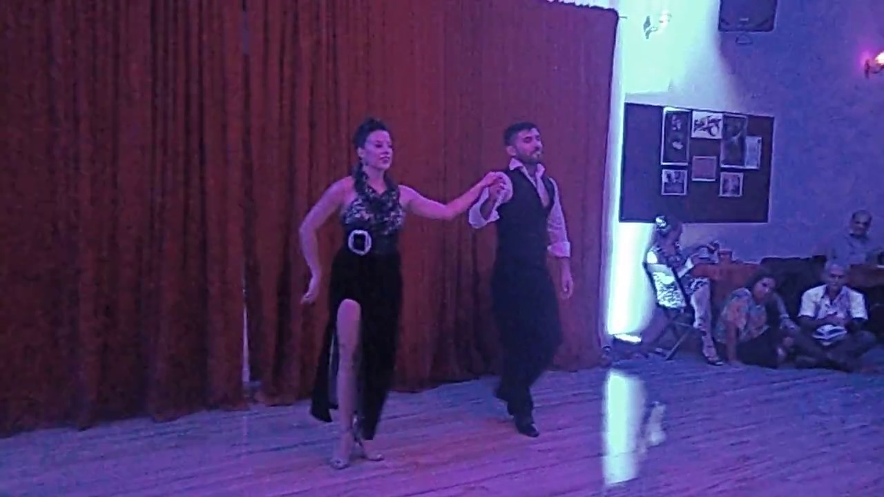 Solange Acosta e Max Van de Voorde na milonga Fasitango 4/4