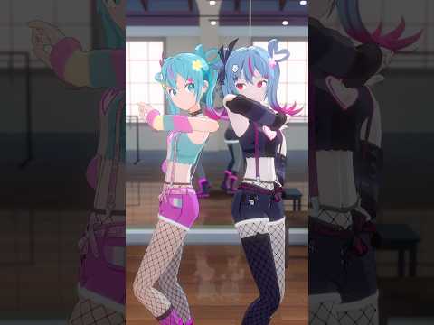 #愛言葉V のダンスを練習するデコミクたち💝 #初音ミク #デコミク #DECO27