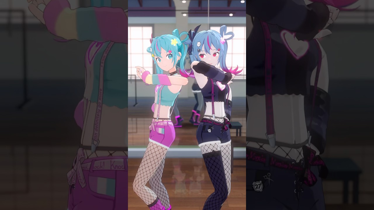 #愛言葉V のダンスを練習するデコミクたち💝 #初音ミク #デコミク #DECO27