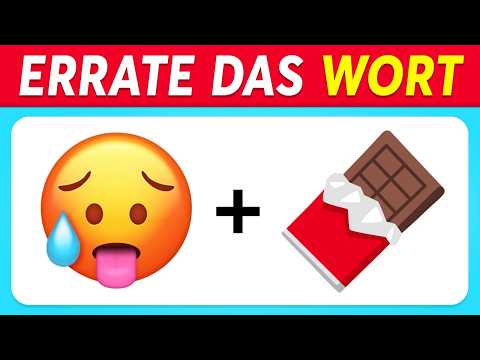 Errate das Wort anhand von Emojis 🌈✅ 40 Wort Emoji Quiz 🧠 Emoji Challenge