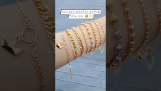 MODEL GELANG EMAS PALING LARIS 2023 ! #jewellery #gelangemas #shorts #viral