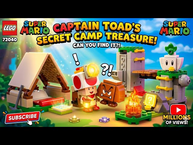 Vídeo relacionado con LEGO Super Mario De Acampada con el Capitán Toad - Juego Interactivo con 3 Figuras Inc. Goomba - Tienda de Campaña y Puente Que Se Derrumba - Regalo Gamer para Niños y Niñas de 6+ Años 72040