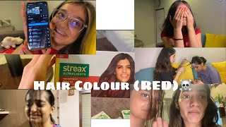 Colouring my sisters hair into RED☠️ | Gone wrong | (Part 1)