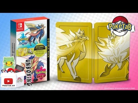 POKETAB UNBOXING : Pokémon Sword & Shield Double Pack Steelbook Edition