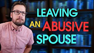 It is biblical to leave a truly abusive spouse. But be careful.