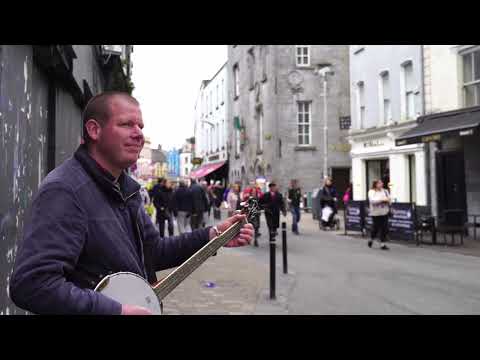 Robin Hey Busking in Galway Ireland - The Black Velvet Band
