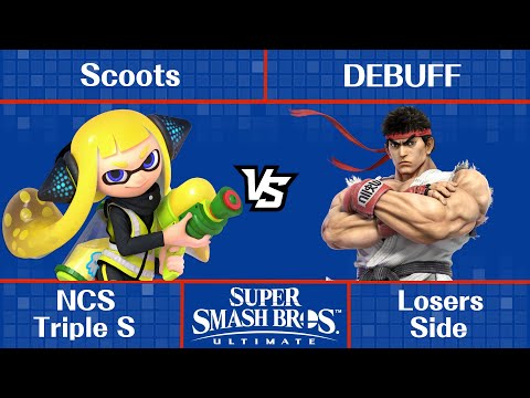 NCS Triple S - Scoots (Inkling) vs DEBUFF (ROB, Ryu) - Ultimate Singles