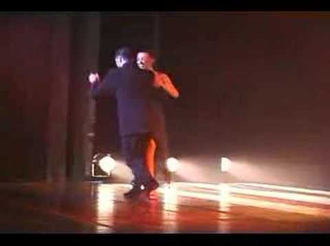  Natacha Poberaj  and  Roberto Herrera  are  dancing  to  the  milonga  "  El Lloron  "