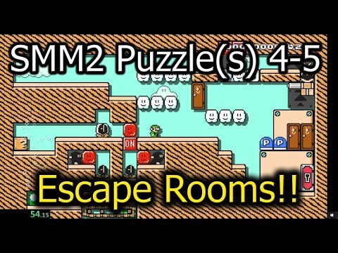 SMM2 Puzzles #4-5 Escape rooms!!