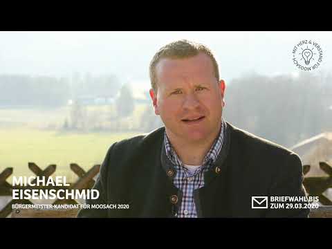 Michael Eisenschmid zur Stichwahl 2020 in Moosach bei Grafing