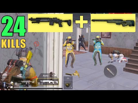 FULL AUTO MK14 + AWM OP | 24 KILLS SOLO VS SQUAD | PUBG MOBILE