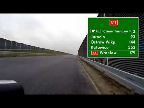 Droga Ekspresowa / Expressway S11 - przejazd rowerem