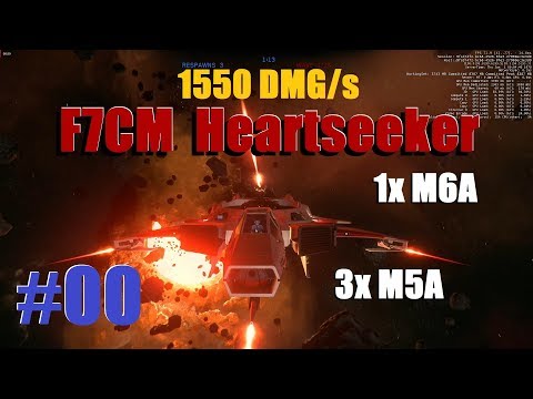Test 00 - Hornet F7CM Heartseeker Default Setup - Pirate Swarm - Star Citizen 3.5