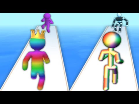 GIANT RUSH vs TALL MAN RUN Gameplay Best Stickman Games ( android / ios )