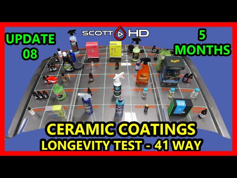 Ceramic Coating Longevity Test - 41 WAY - The ULTIMATE comparison test - UPDATE 08 -5 MONTHS