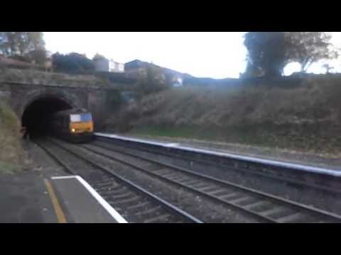 60049 pulling loaded steel train through ludlow to dee marsh 23/10/2013