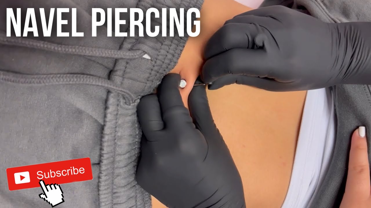 How to do Belly button piercing | NAVEL PIERCING #shorts #tiktok