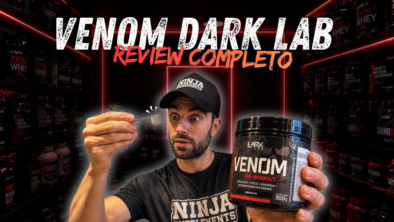 Miniatura da avaliação em vídeo de Suplemento Dark Lab Pre Treino Venom Underground 300g Frutas Vermelhas