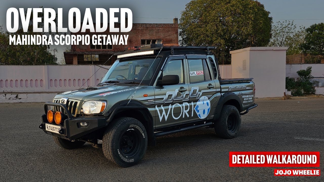 Overloaded Mahindra Scorpio Getaway Lifestyle Pickup Truck | Load Test