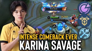 KARINA 1VS5 | THE MOST INTENSE COMEBACK EVER! | SAVAGE