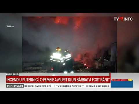 Femeie decedată şi bărbat cu arsuri în urma unui incendiu produs la două case din Tărâţa, Bacău