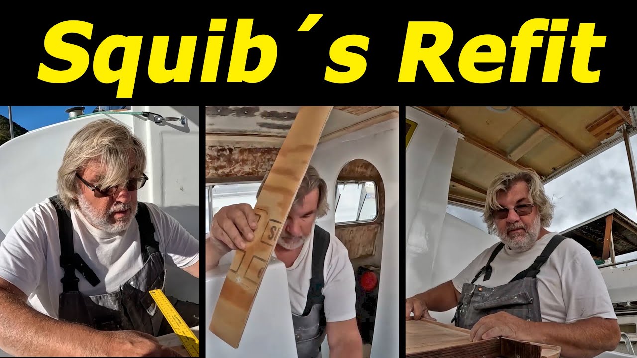 Squib's Refit - Kitchen countertop - Diesel tank installation - Gas line bulkhead passage /114
